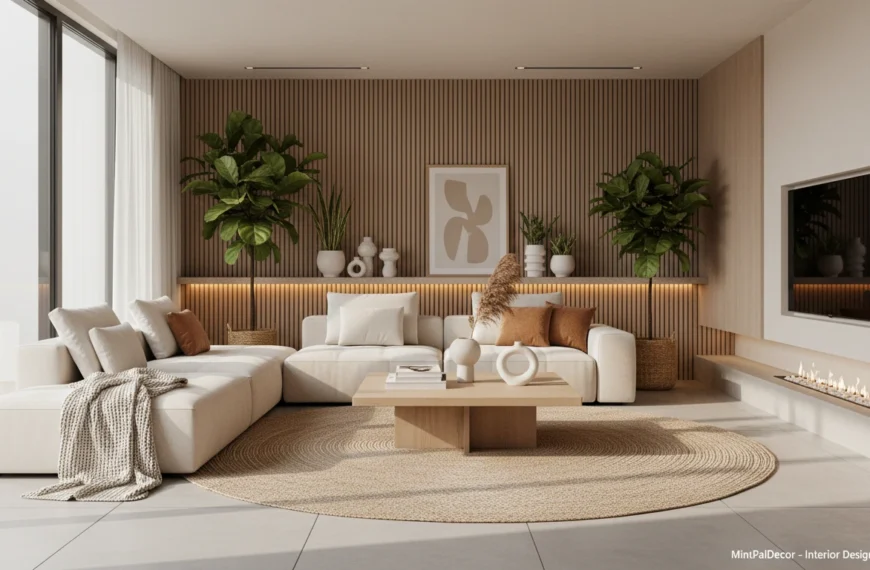 Different house aesthetics displayed in a warm and cozy interior setup