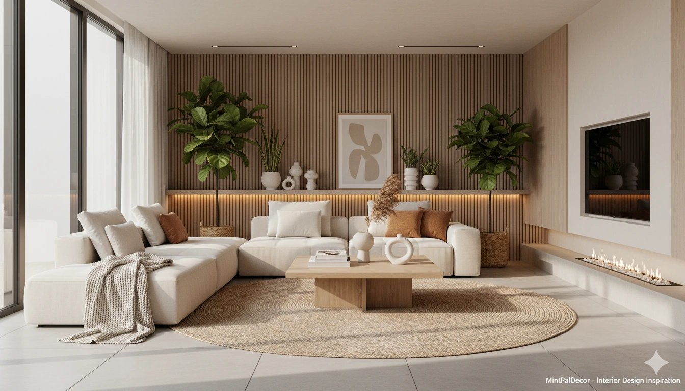 Different house aesthetics displayed in a warm and cozy interior setup