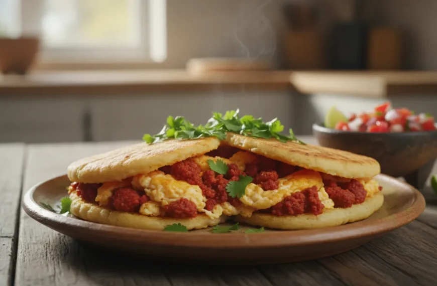 Hands pressing masa dough into thick, small discs for a homemade breakfast gorditas recipe