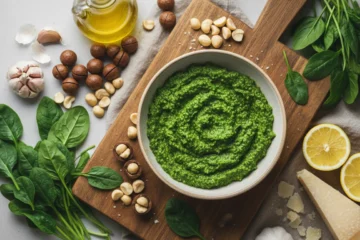 Spinach Macadamia Nut Pesto: Creamy, Healthy & Delicious!